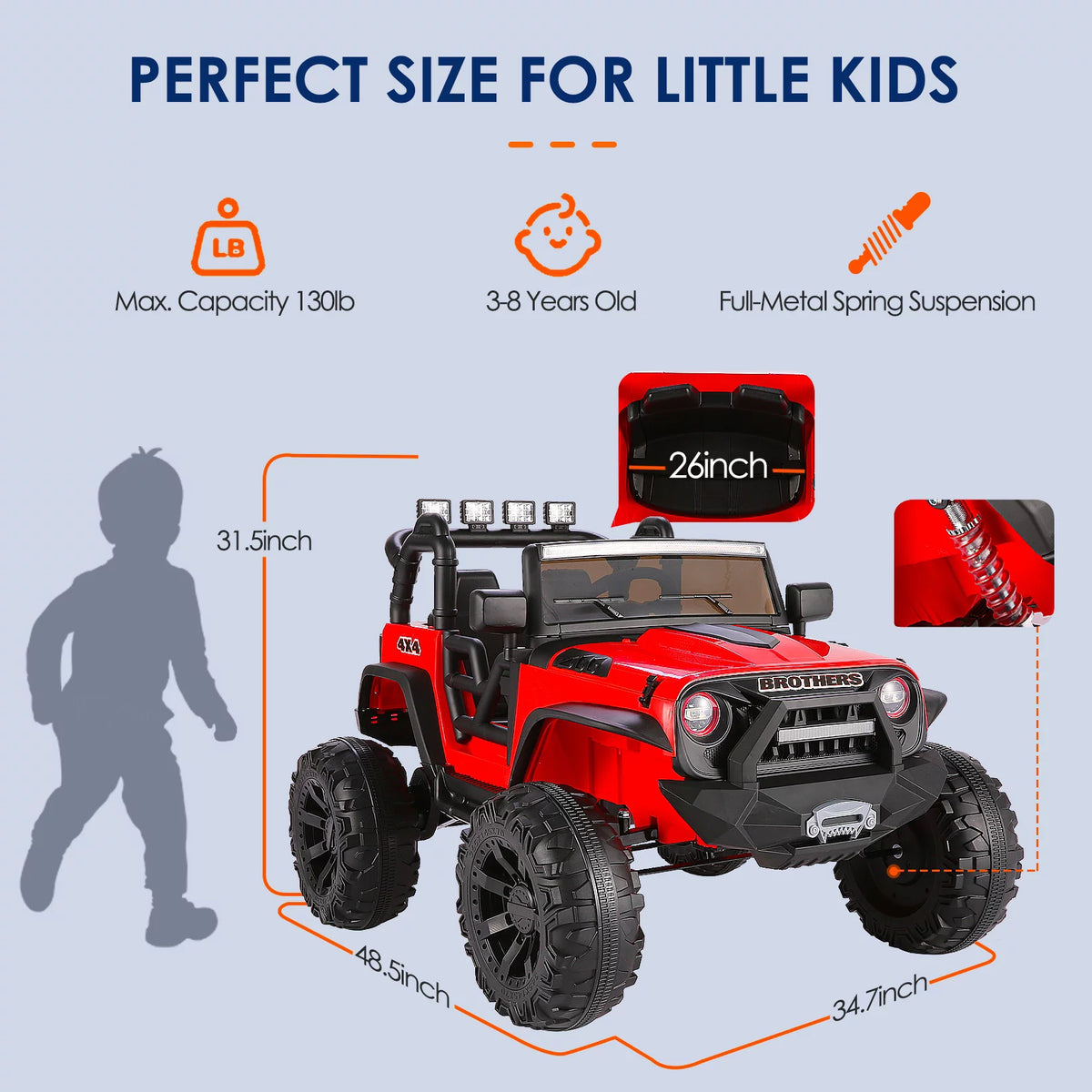 24V 9AH Electric Battery Powered 2 Seater Kids Ride on Car P758