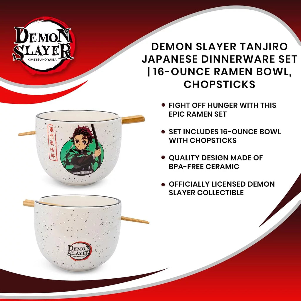 Japanese Dinnerware Set 16-Ounce Ramen Bowl Chopsticks M898299
