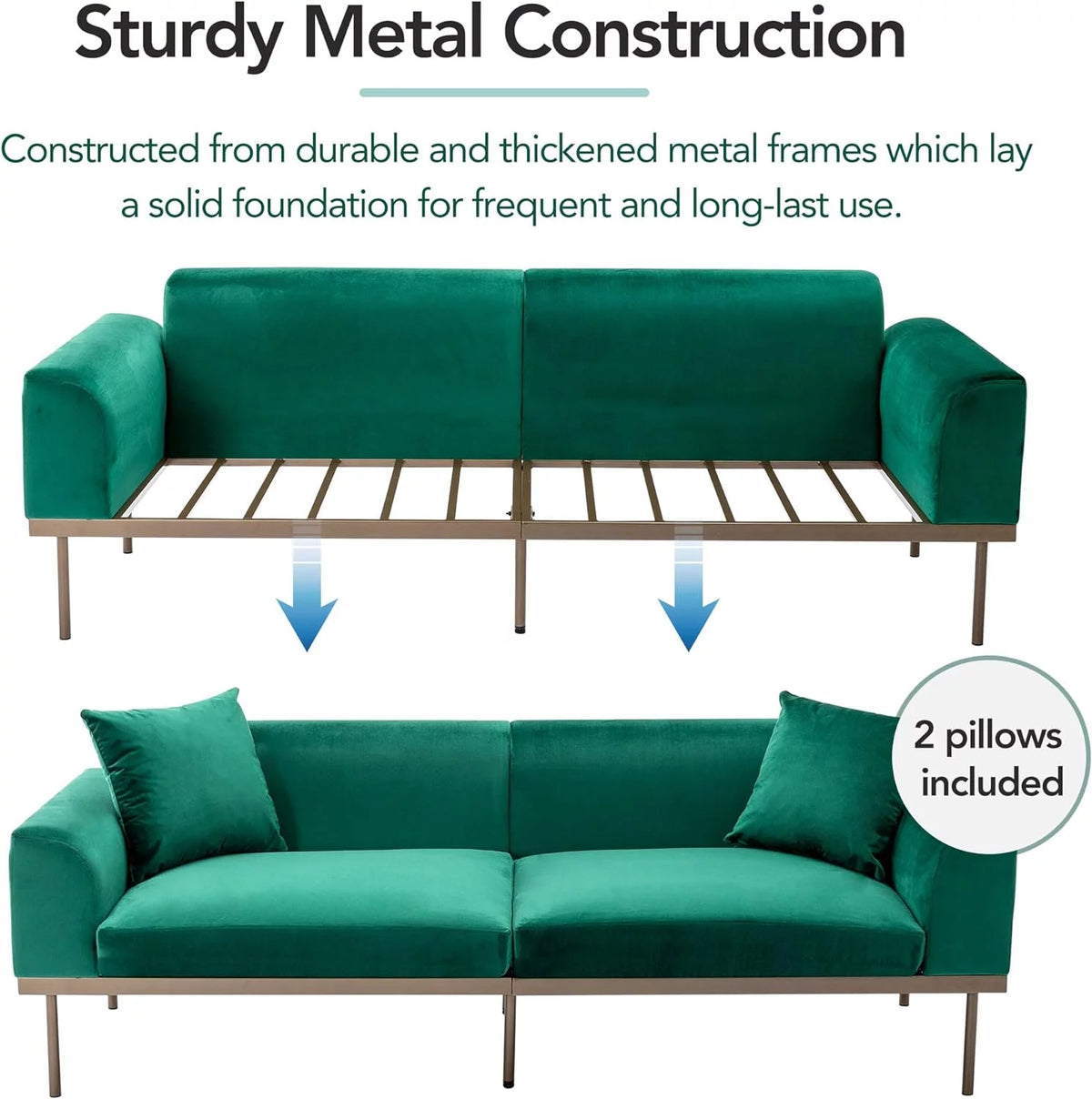 Velvet Sofa Couch R926