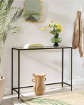 Black Glass Console Table C21228