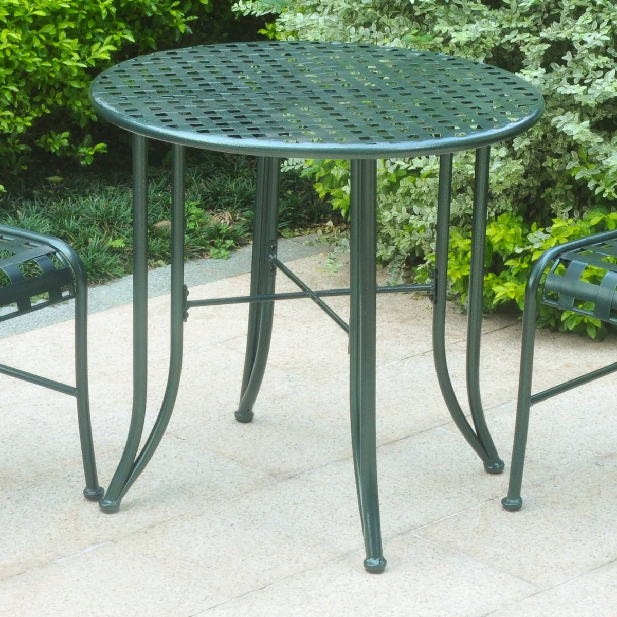Rustic Brown Iron Patio Bistro Table P91270