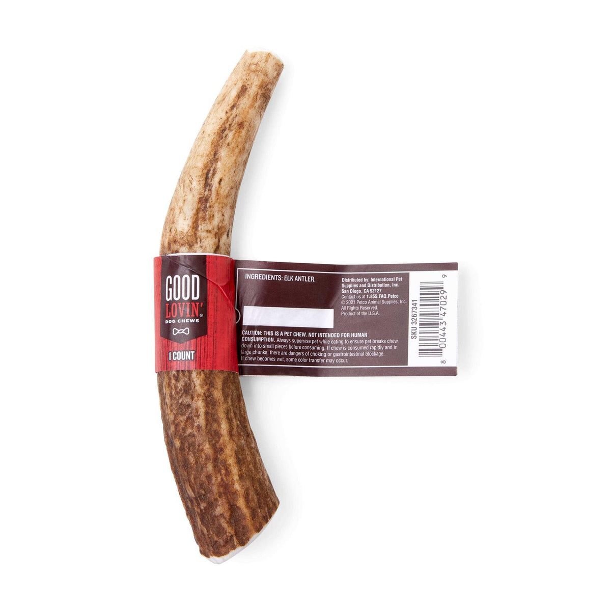 Whole Elk Antler Dog Chew G78318