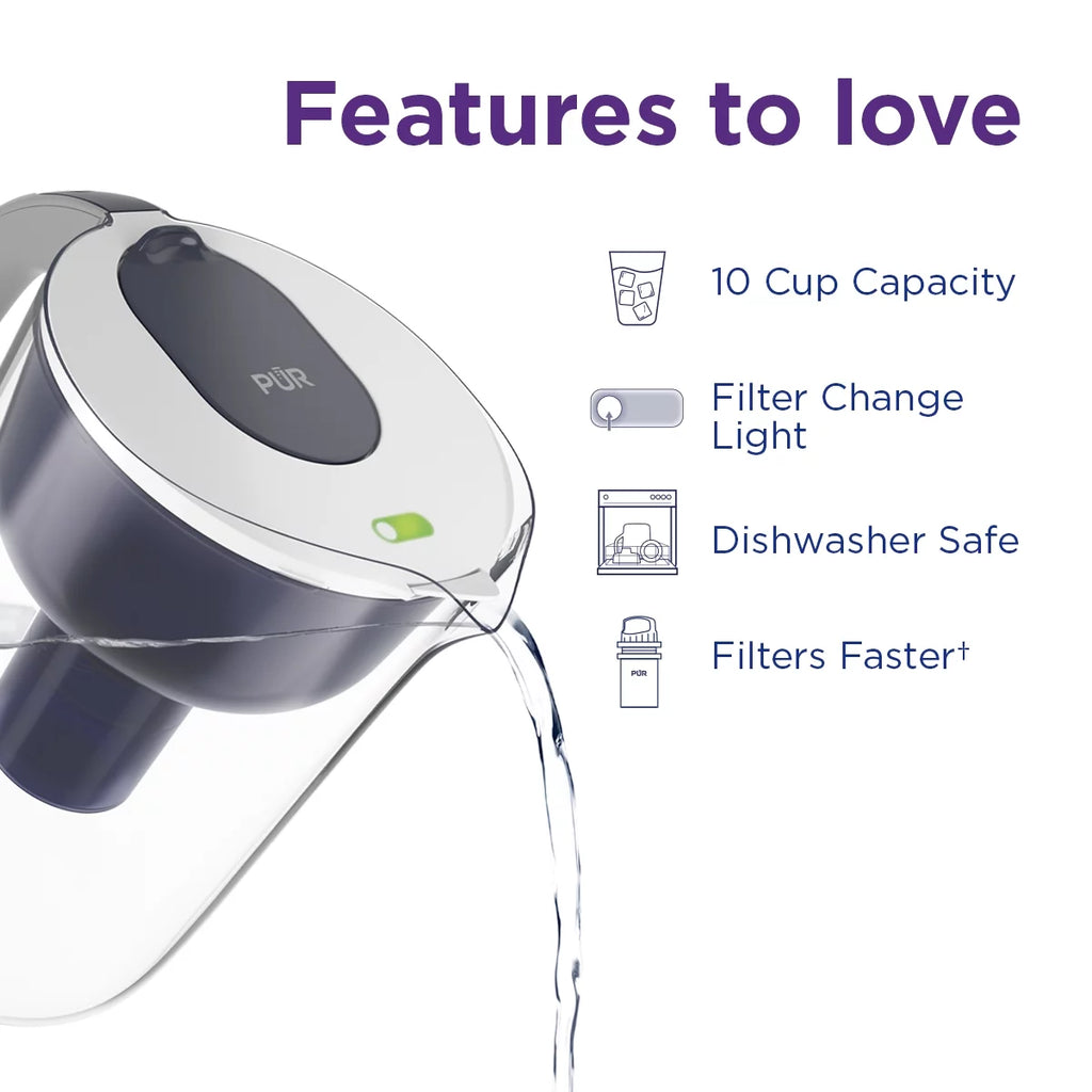 10-Cup Water Pitcher Filtration System O6190