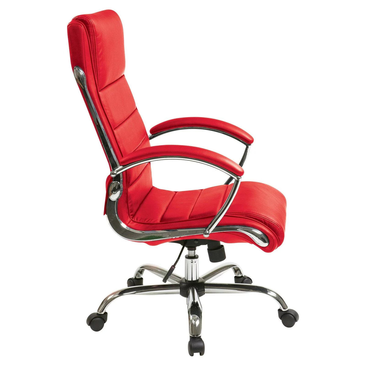 Cream Faux Leather Executive Chair E284975