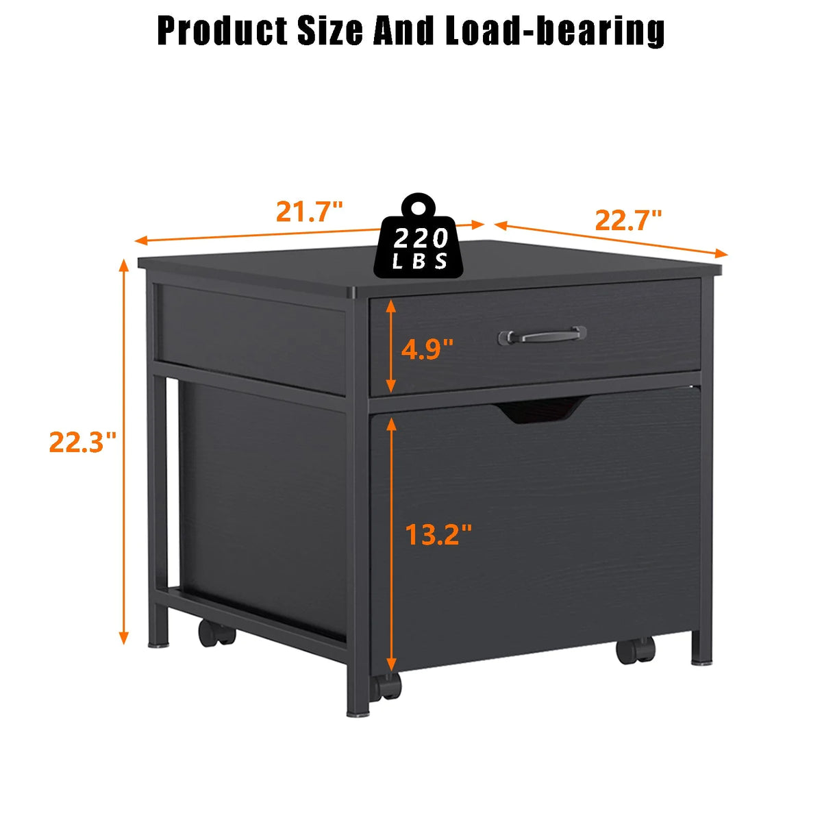 Mini Fridge Stand with Storage L203159
