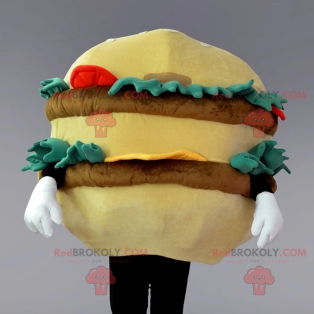 Beige and Brown Hamburger K44162