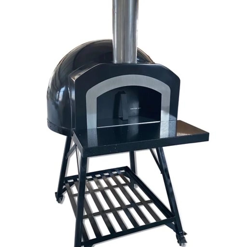 Black Wood Fired Outdoor Pizza Oven S6190