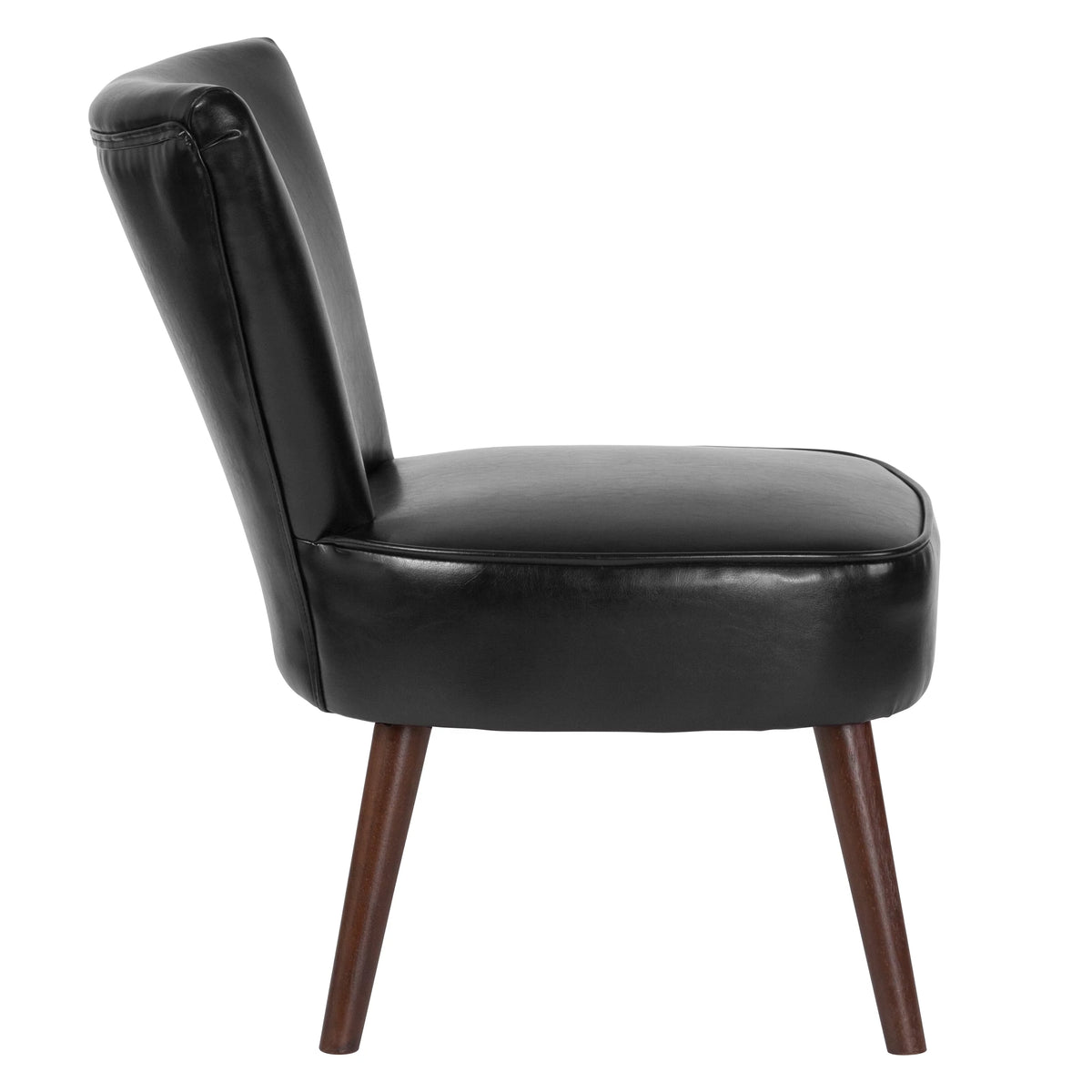 Black LeatherSoft Retro Chair K8421
