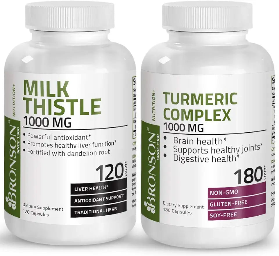 Turmeric Curcumin with BioPerine Milk Thistle 1000mg & Dandelion Root M81465