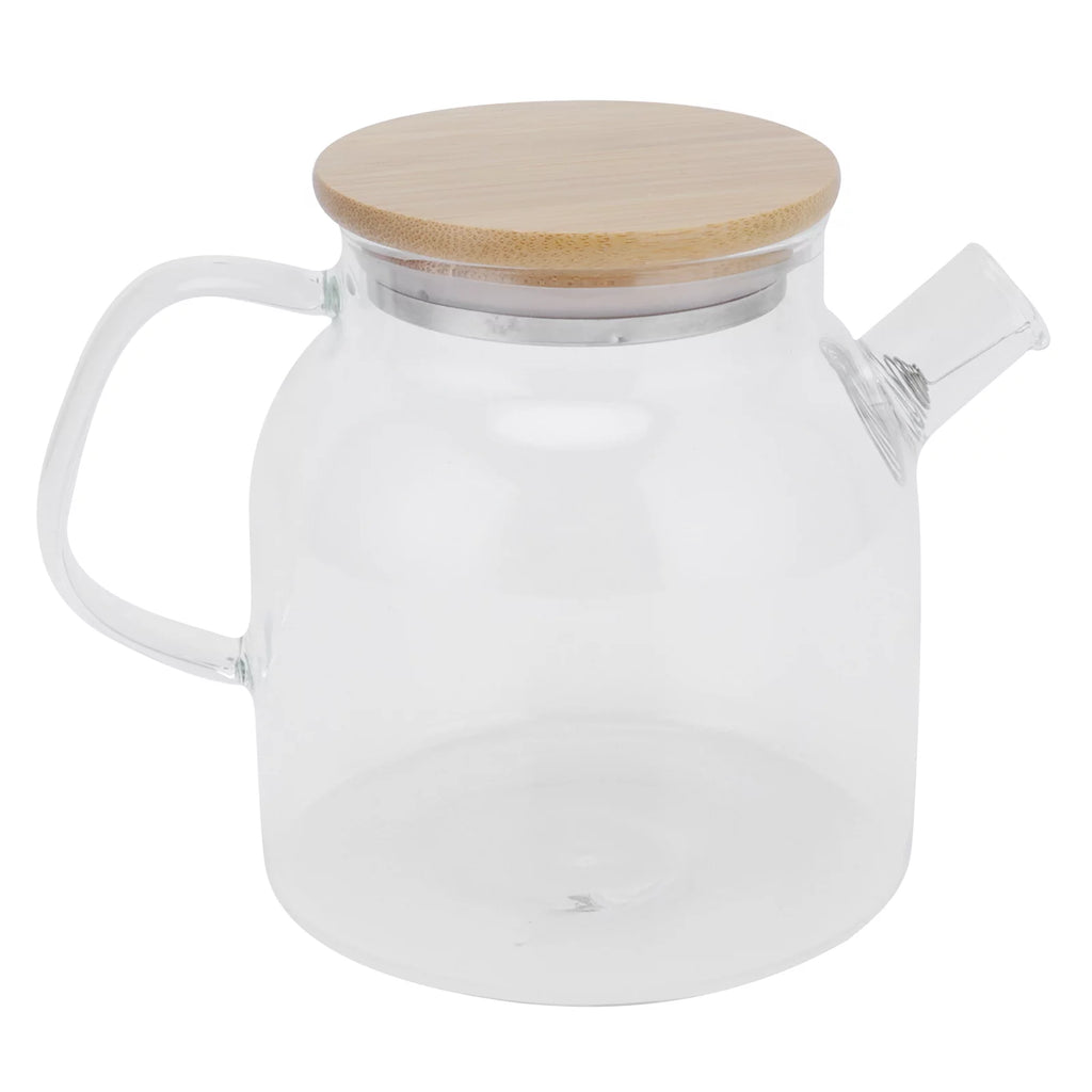 Transparent Glass Tea Pot 600ml Heat Resistant D89111