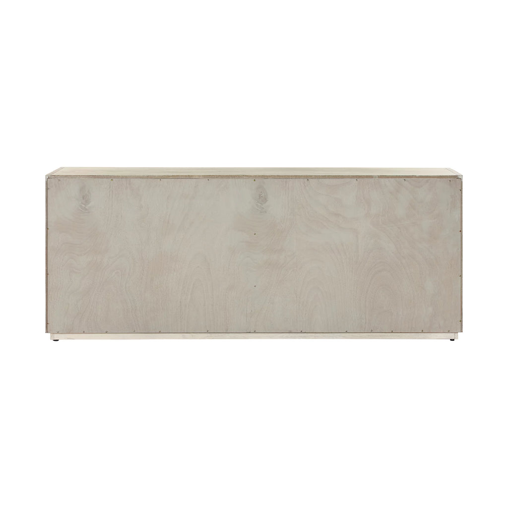 Grey Oak Wood 4 Door Sideboard Buffet N911