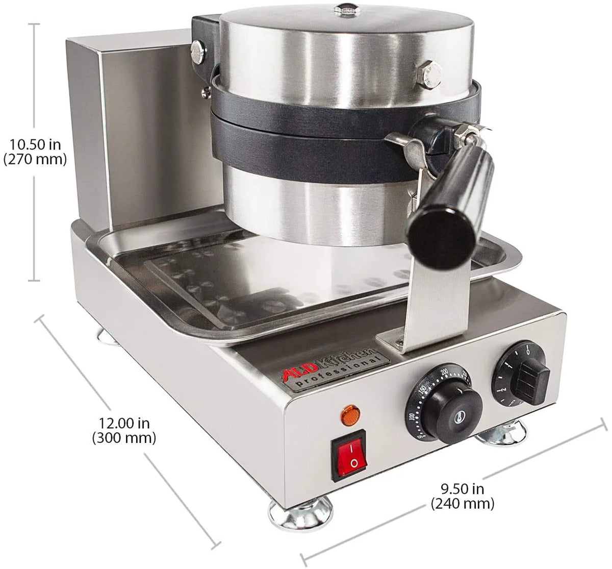 Rotating Nonstick Waffle Iron W22138