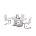 White 5-piece Solid Wood Dining Set G4302