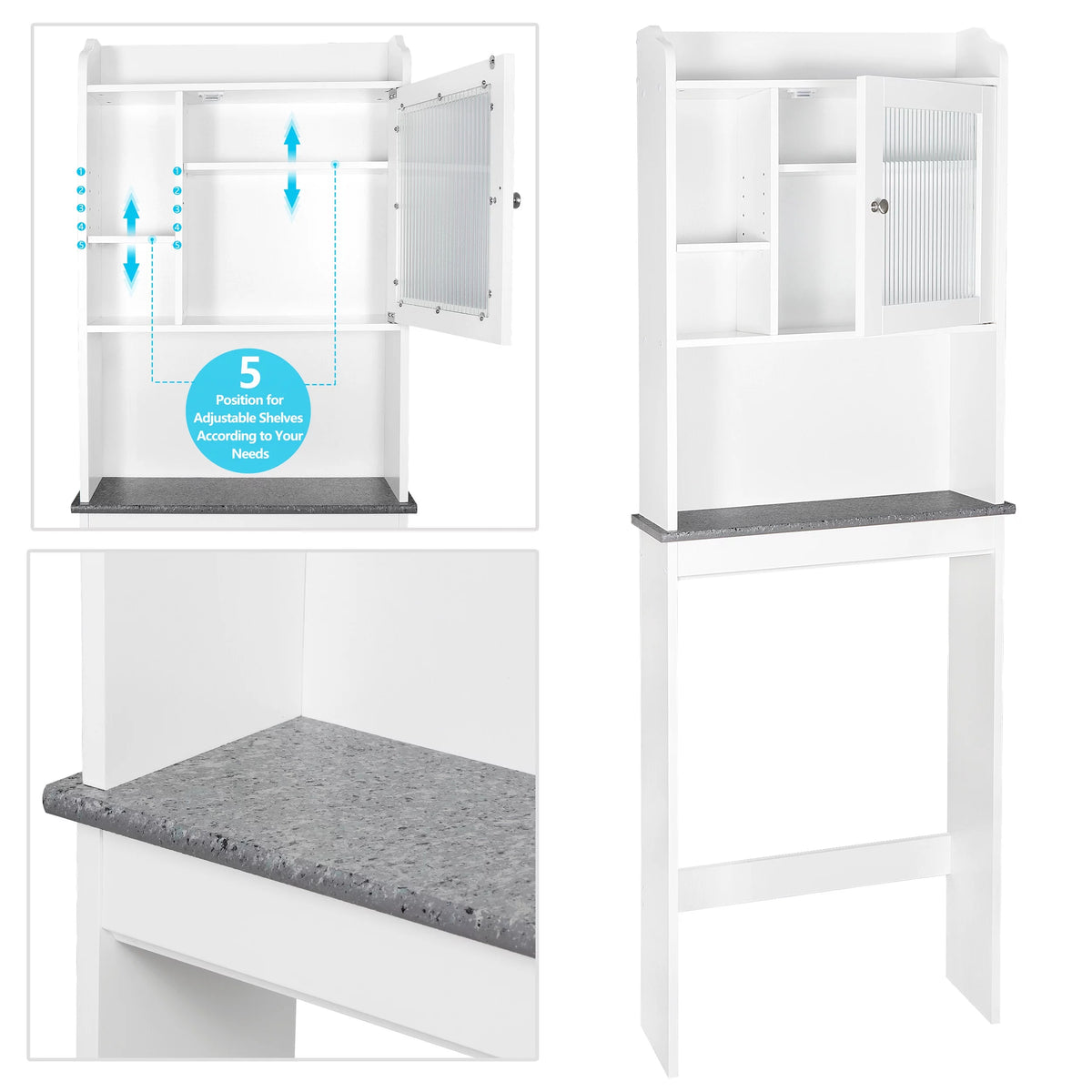 Over The Toilet Storage Cabinet White X304