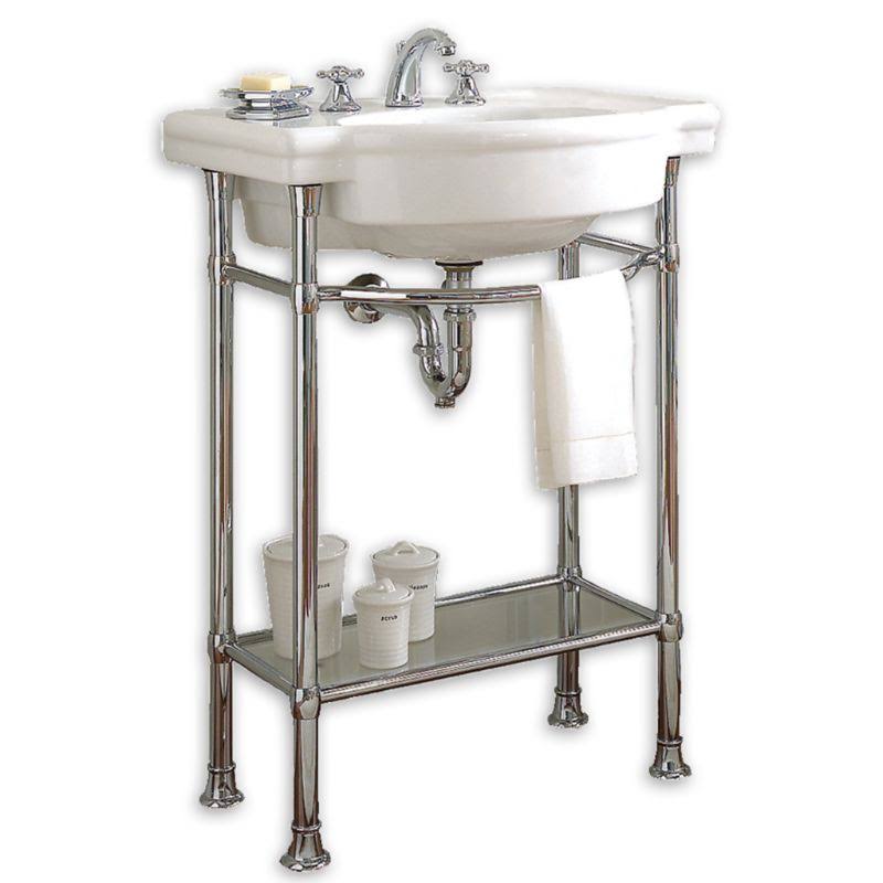 White Pedestal Sink Top J501