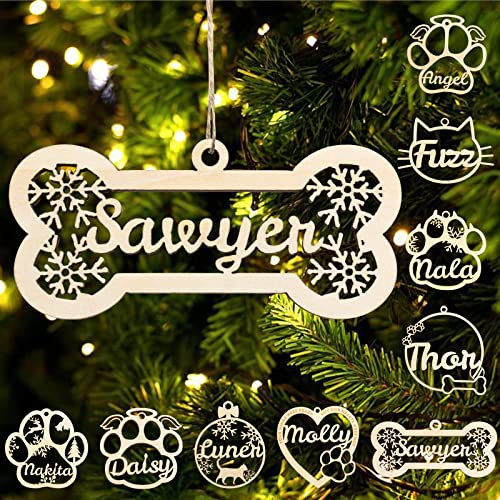 Wooden Dog Paw Ornament E5896