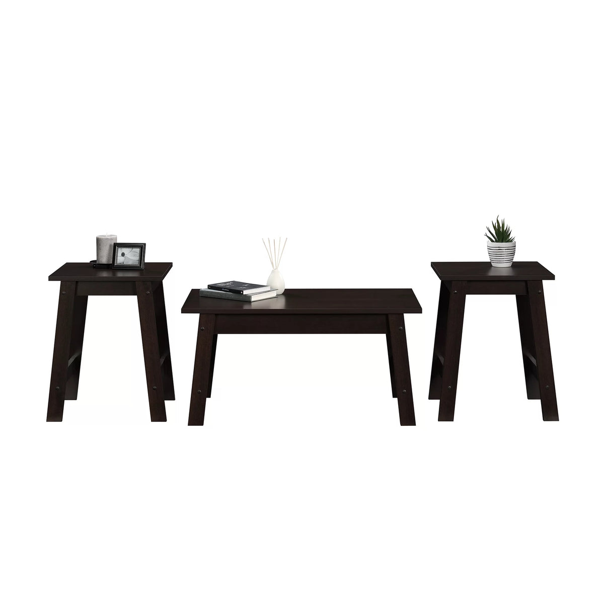 3 Piece Coffee Table and End Table Set A777