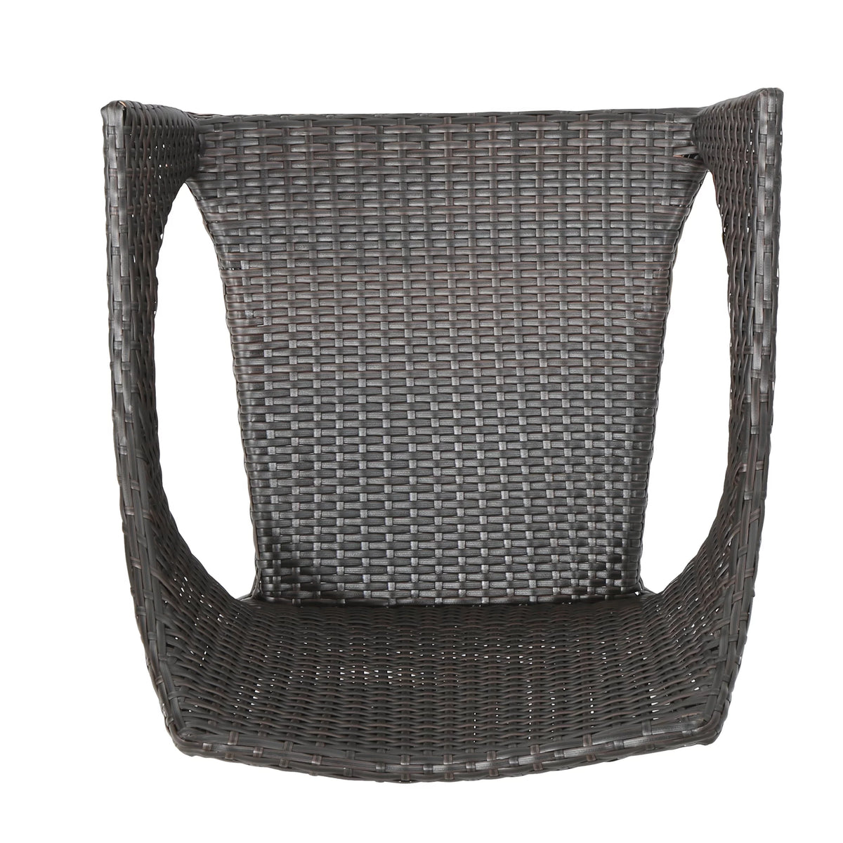 5 Piece Wicker Dining Set with Foldable Table and Stacking Chairs S82358