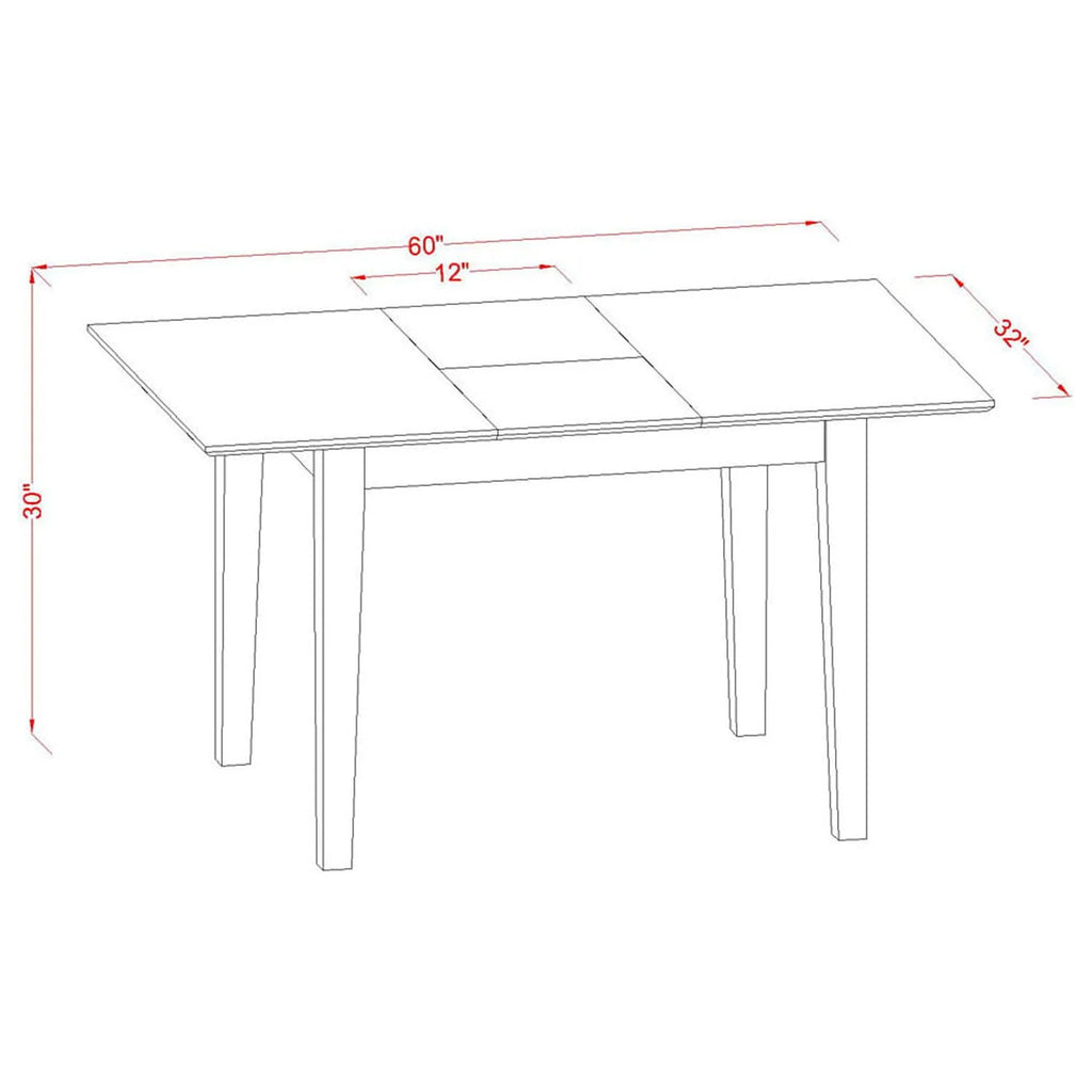 5 Piece Mahogany Dinette Set Z285423