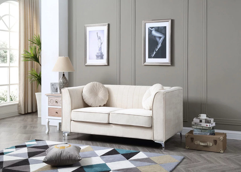 Ivory Loveseat S9084