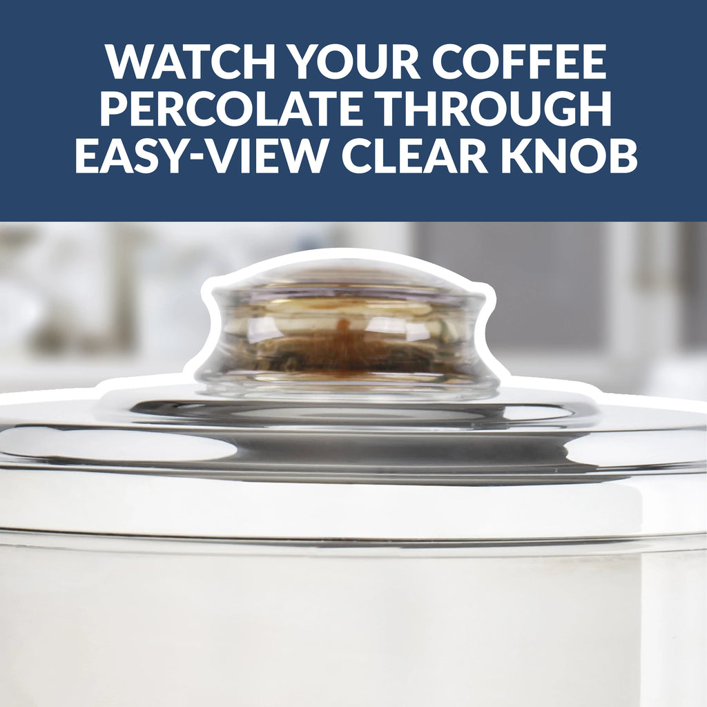 1000-Watt 30-Cup Stainless Steel Coffee Urn P703