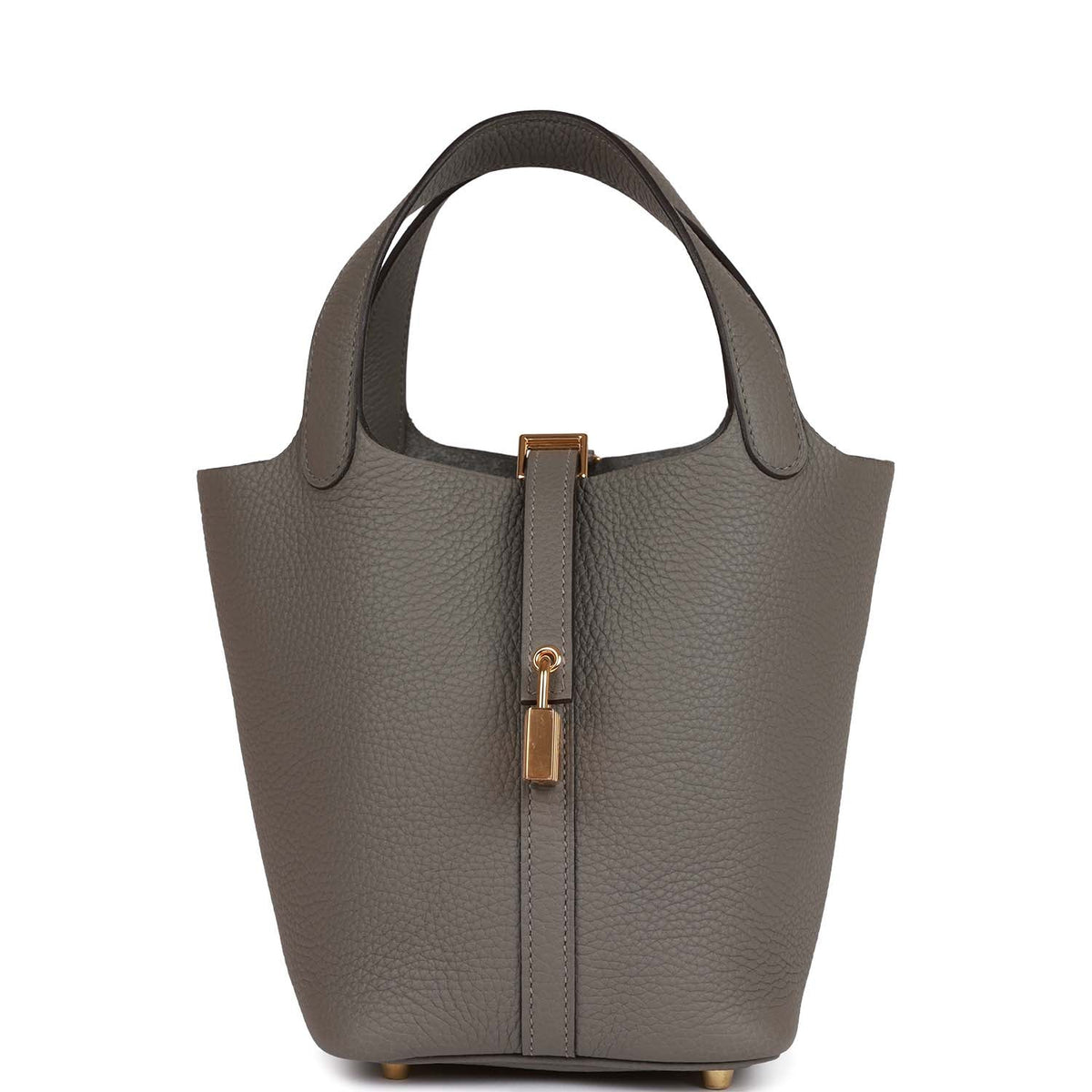 18 Clemence Leather Bucket Bag D883