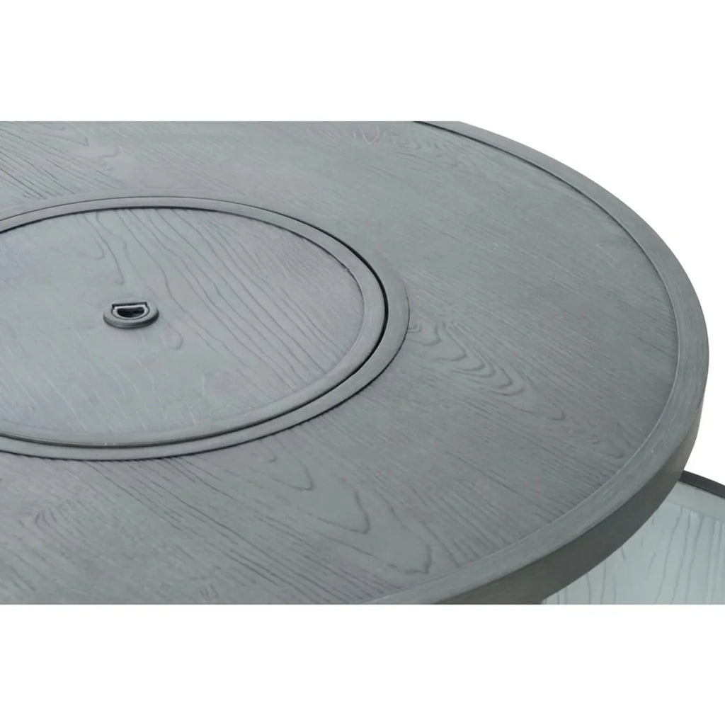 36" Round Aluminum Gas Fire Pit Chat Table I580