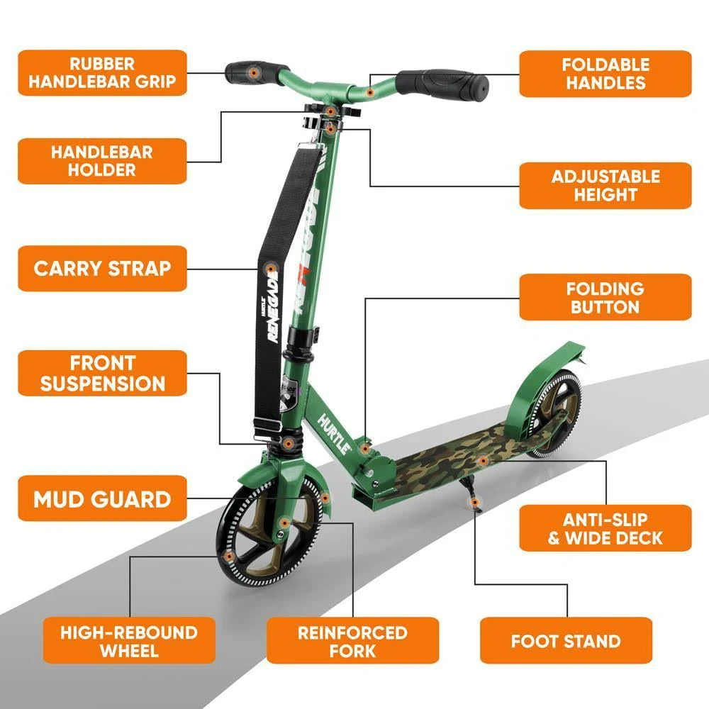 Camouflage 2 Wheel Folding Kick Scooter O7335