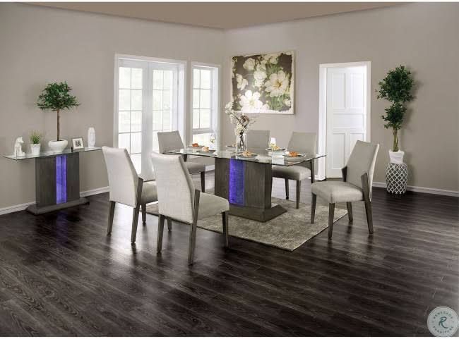 Gray Side Chair Set of 2 J9043