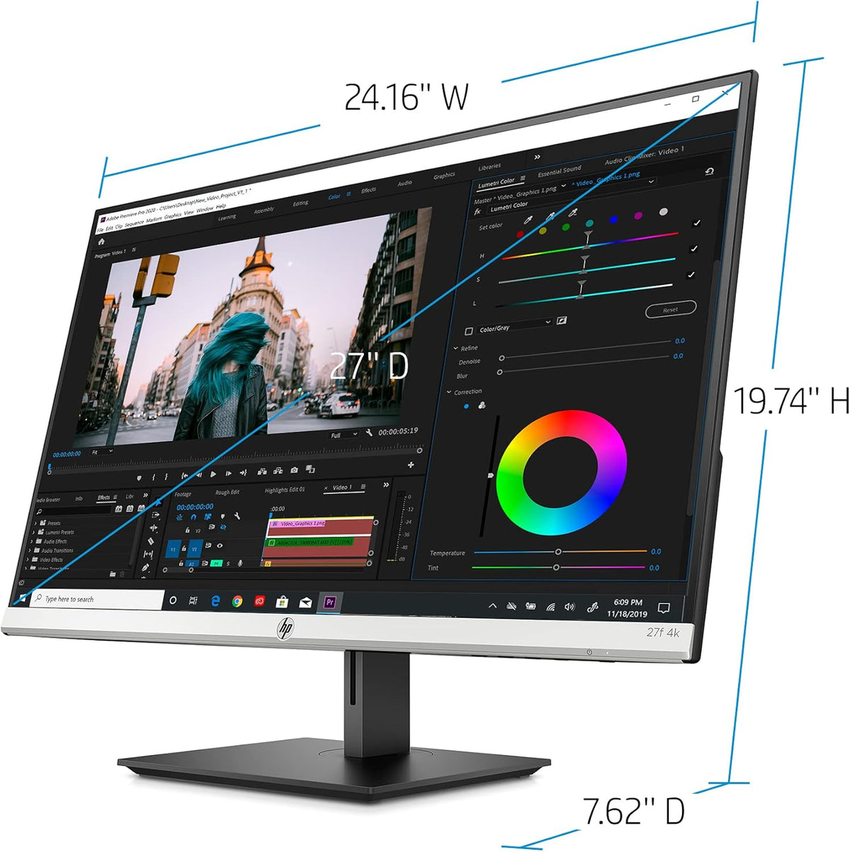 27 4K UHD IPS Monitor with HDMI DisplayPort I695
