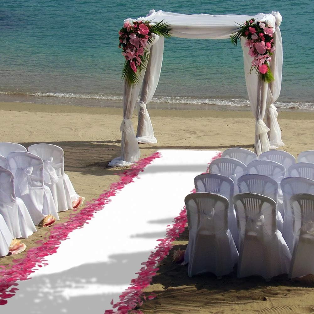 White Carpet Aisle Runner 3 Feet x 30 Feet B1938