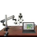 7-45X Stereo Microscope with Articulating Arm LED Ring Light Camera Q625340