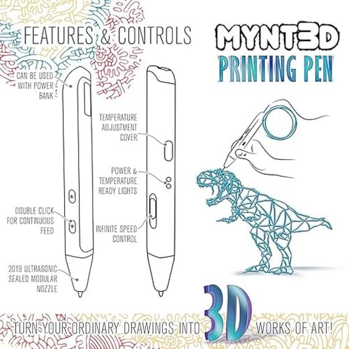 1.75mm ABS PLA Compatible 3D Printing Pen D4713