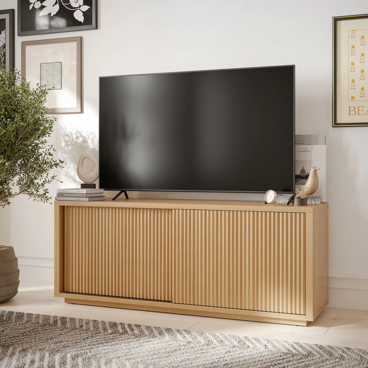 Fluted TV Stand for TVs up to 70" G2958
