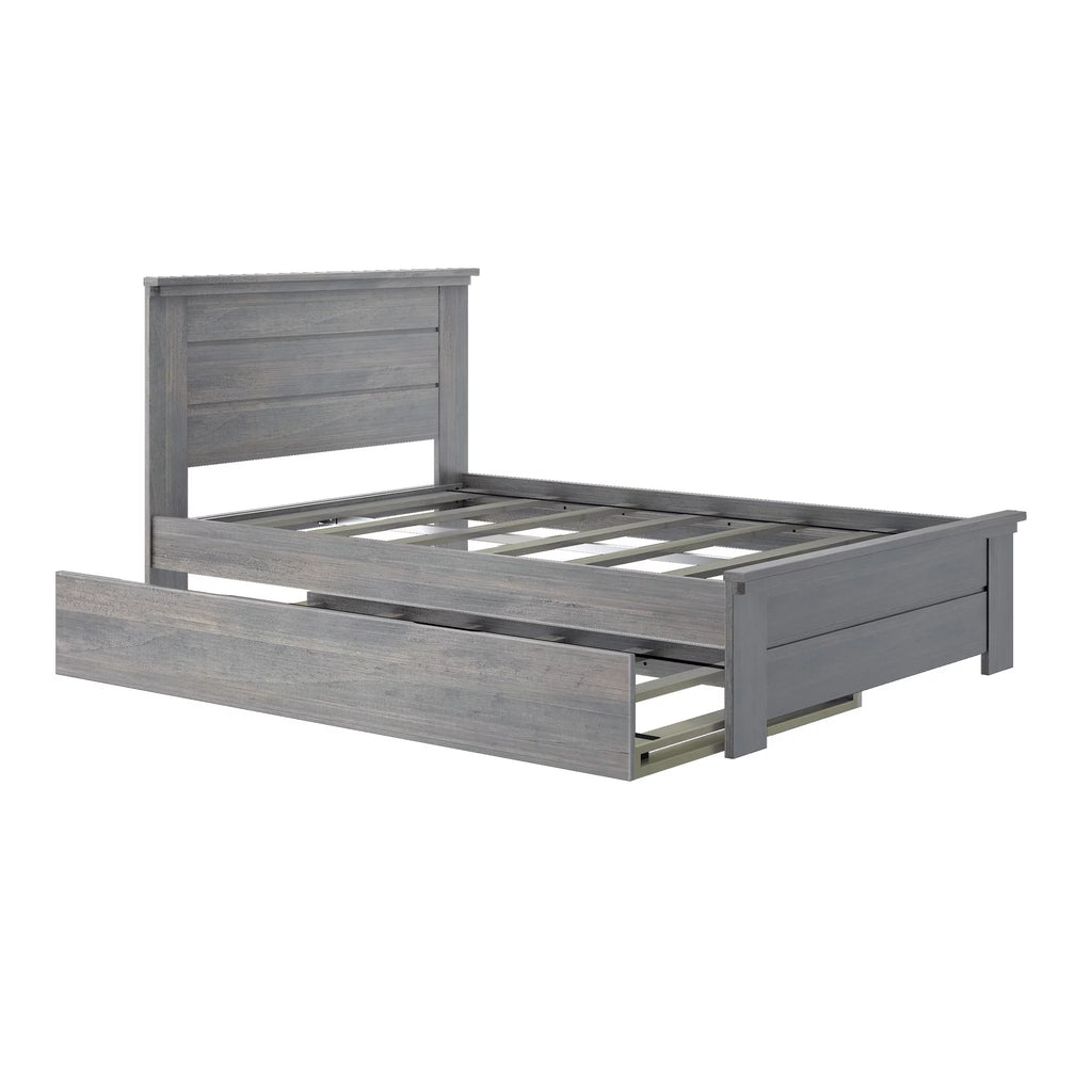 Full Size Wood Platform Bed with Trundle Z727