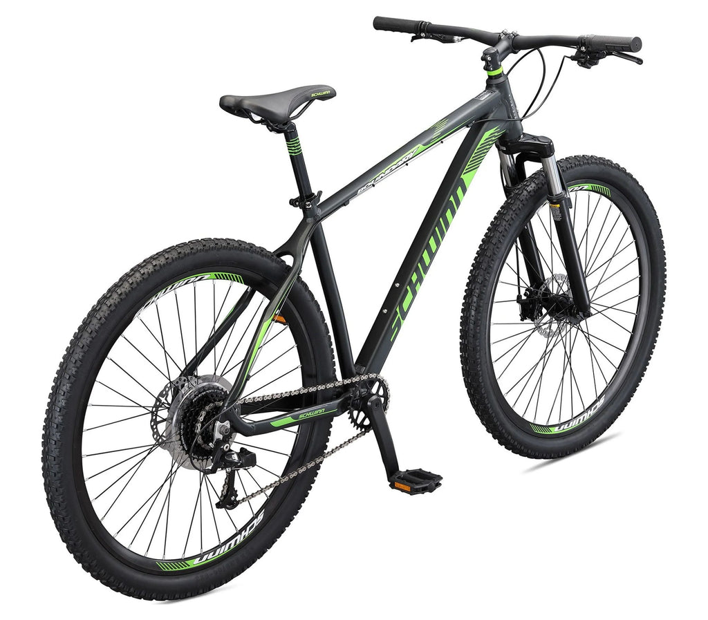 29-in. Mens Mountain Bike, Black and Green U8930