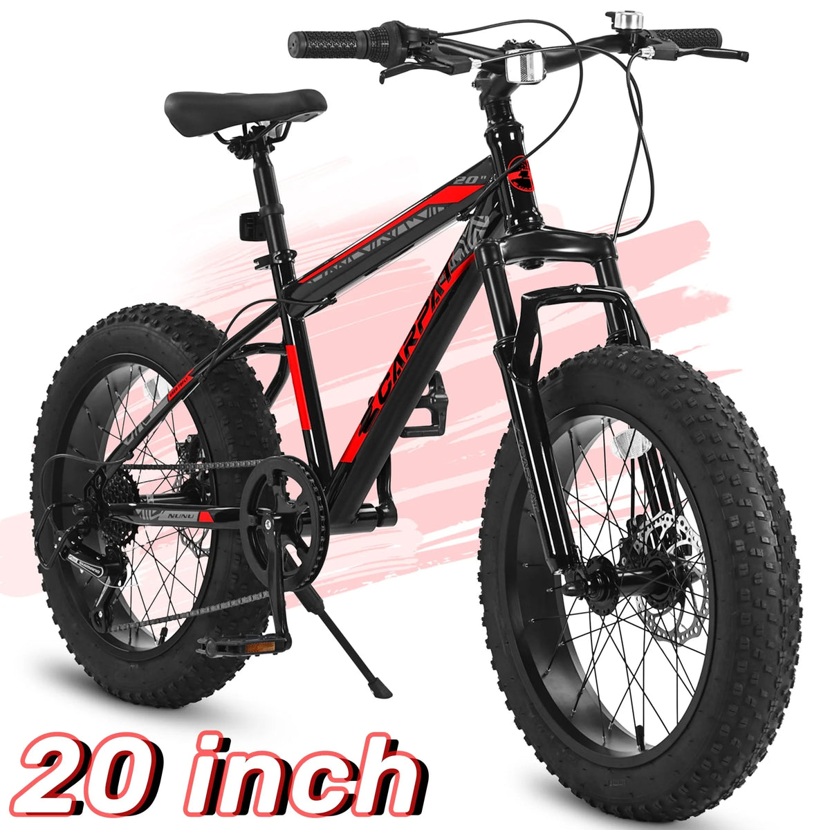 20'' 7 Speed Kids Mountain Bike with 4 inch Fat Tire H385598