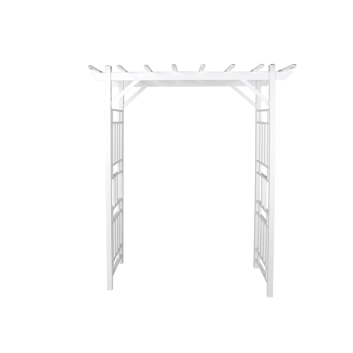 White PVC Garden Arbor Y49543