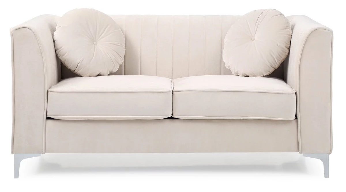 Ivory Loveseat S9084