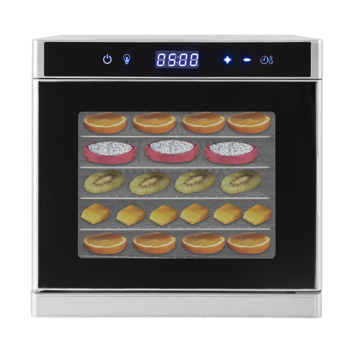 6/8 Tray Stainless Steel Food Dehydrator 700W Q300