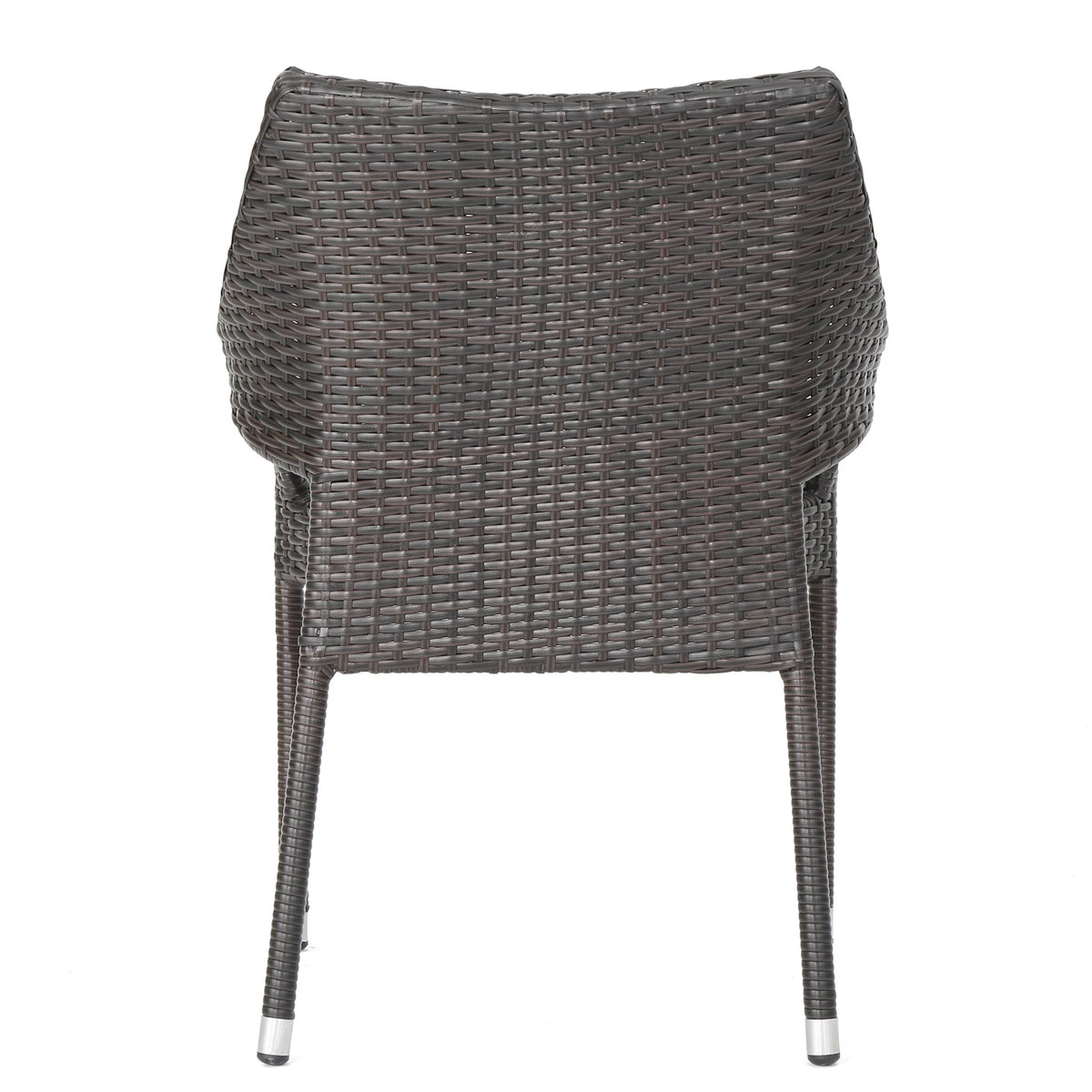 5 Piece Wicker Dining Set with Foldable Table and Stacking Chairs S82358