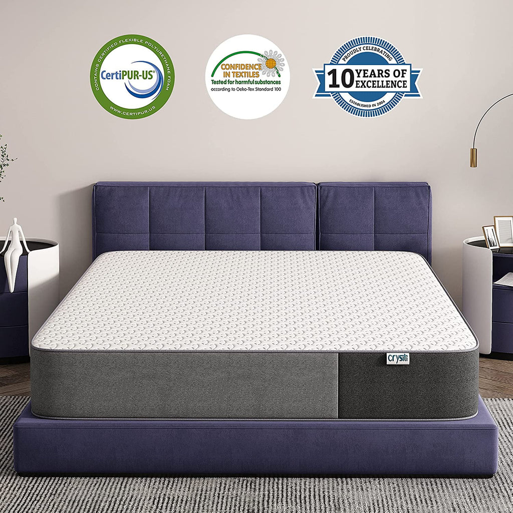 10 Inch Gel-Infused Memory Foam Pillow Top Twin Size Mattress S625