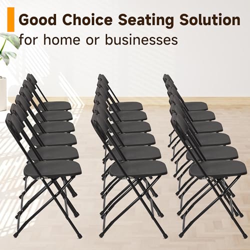 White Plastic Folding Chairs Set of 10 F923801
