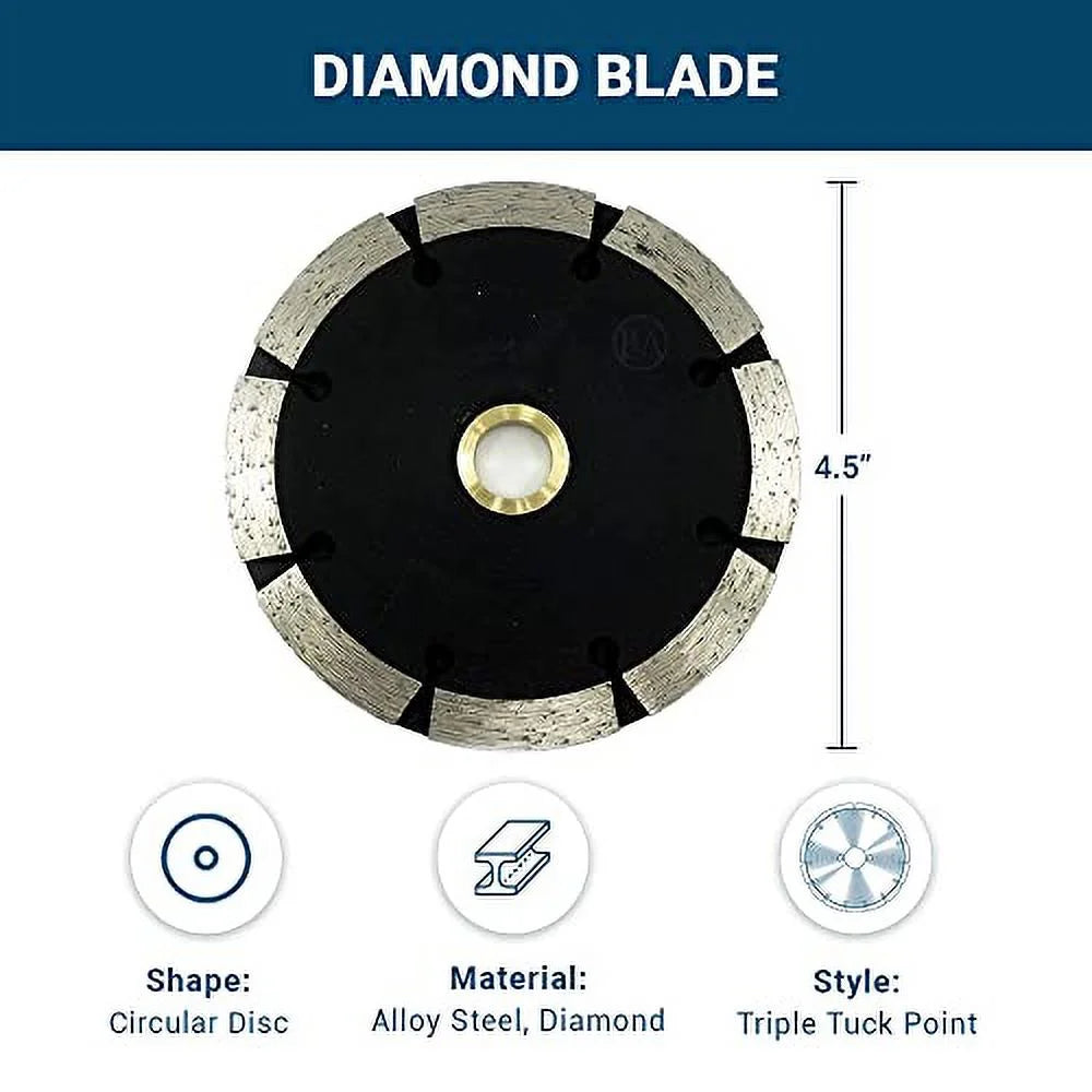 4.5" Tuck Point Blade with 7/8" Arbor O461