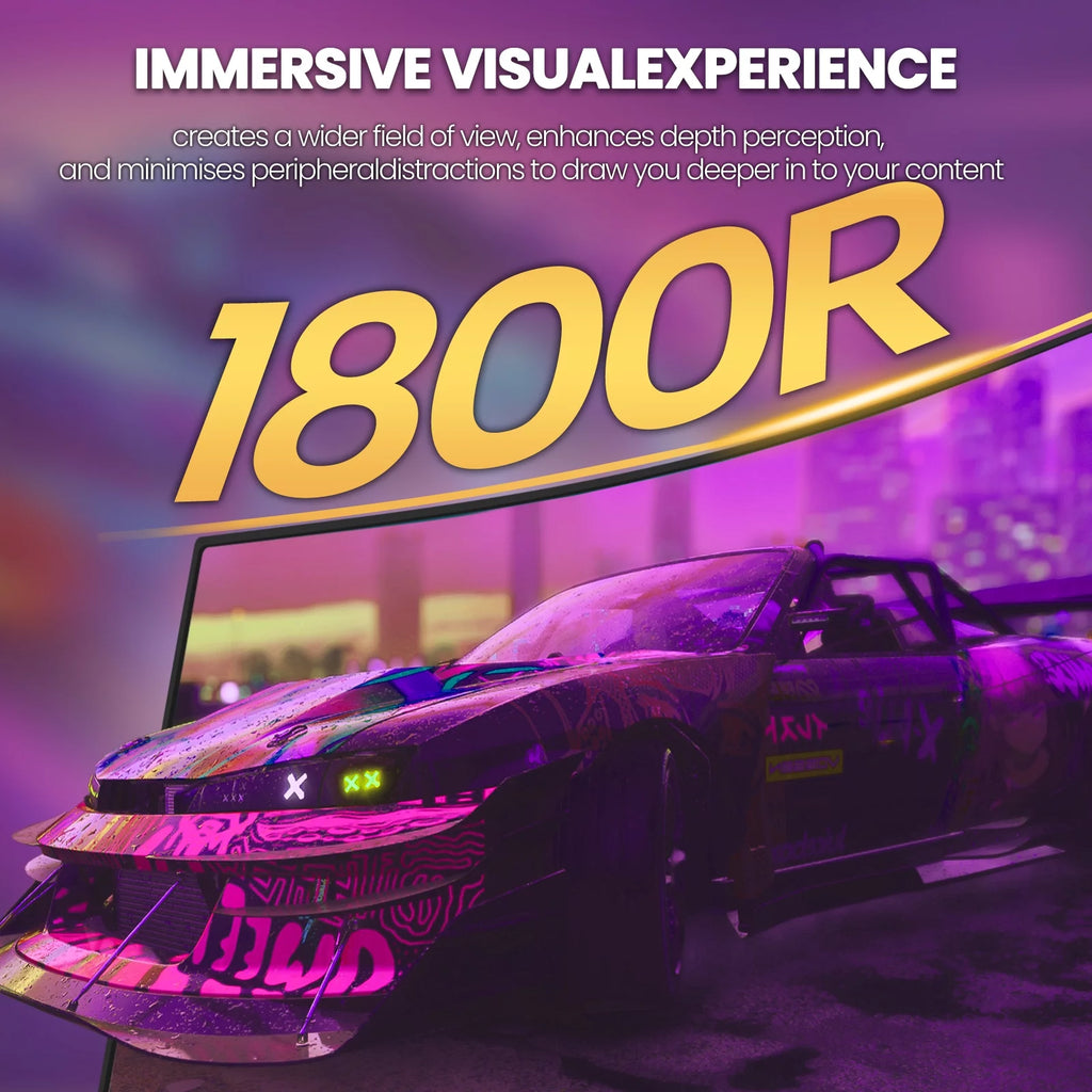 32 Curved Gaming Monitor, FHD 1080P, 165Hz, 1ms, FreeSync, Black V791725
