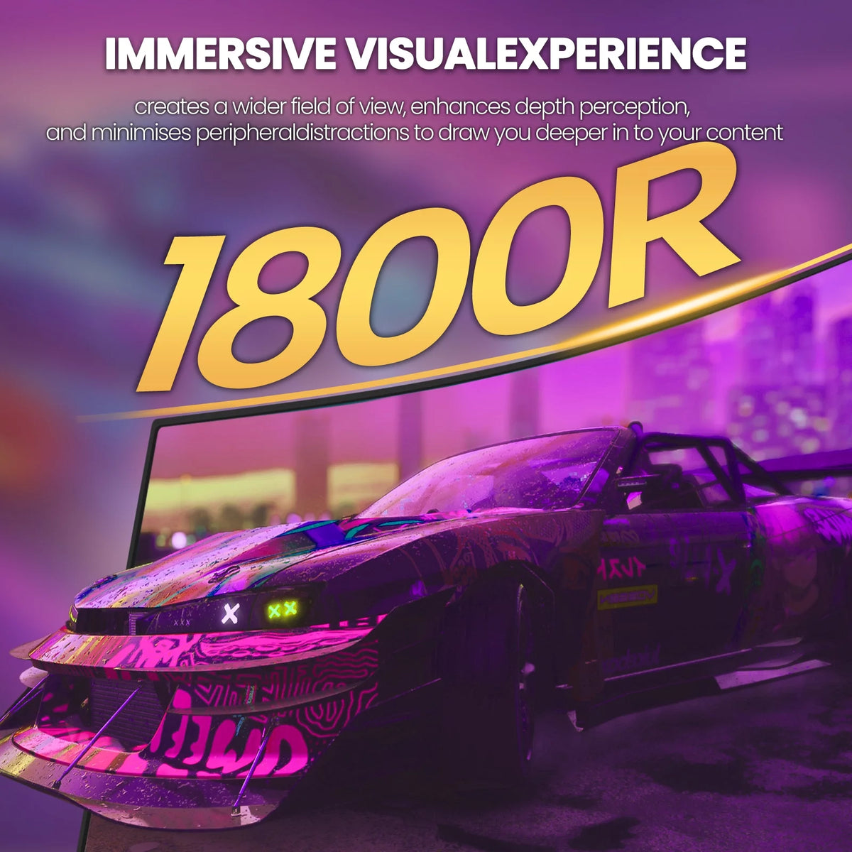 32 Curved Gaming Monitor, FHD 1080P, 165Hz, 1ms, FreeSync, Black V791725