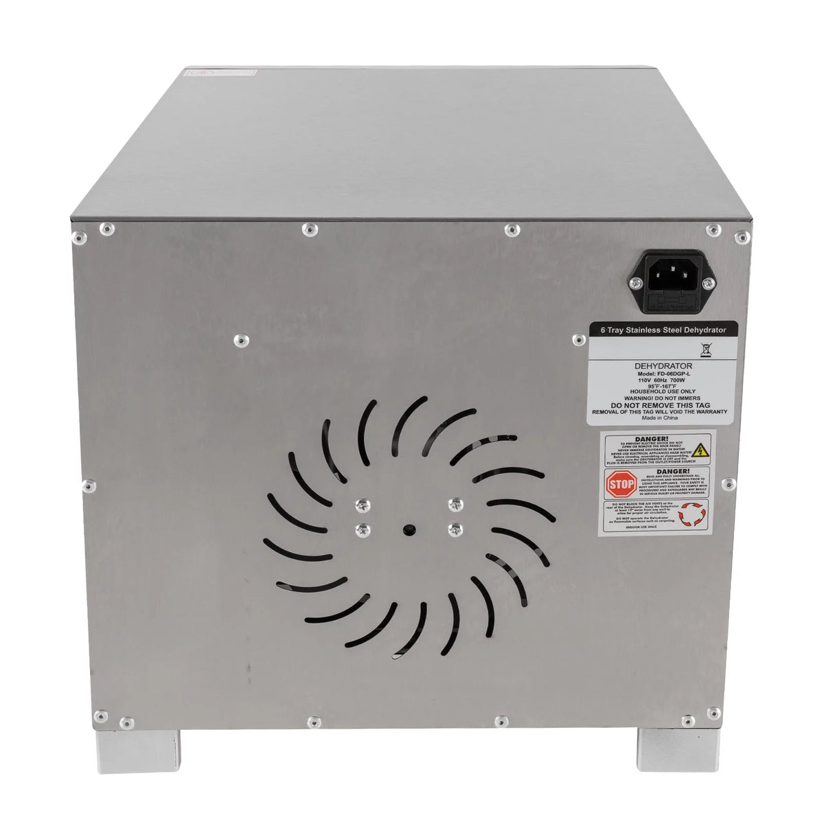 6/8 Tray Stainless Steel Food Dehydrator 700W Q300
