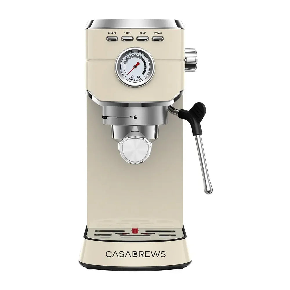 20 Bar Espresso Machine with Milk Frother, Stainless Steel J21637