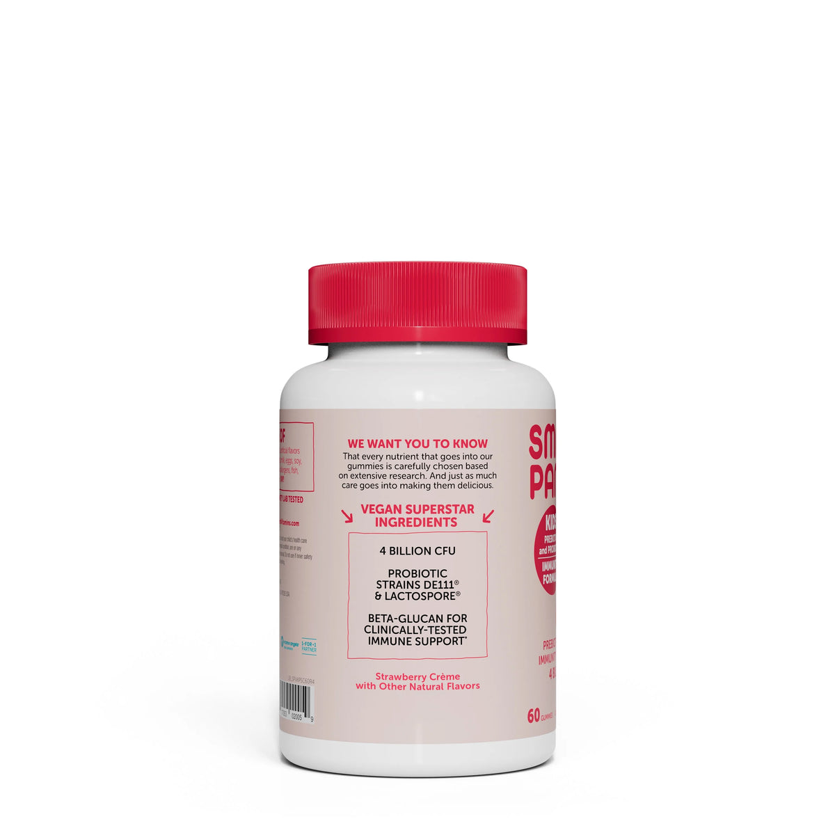 Kids Prebiotic & Probiotic Gummy Vitamins Strawberry 60ct Q901