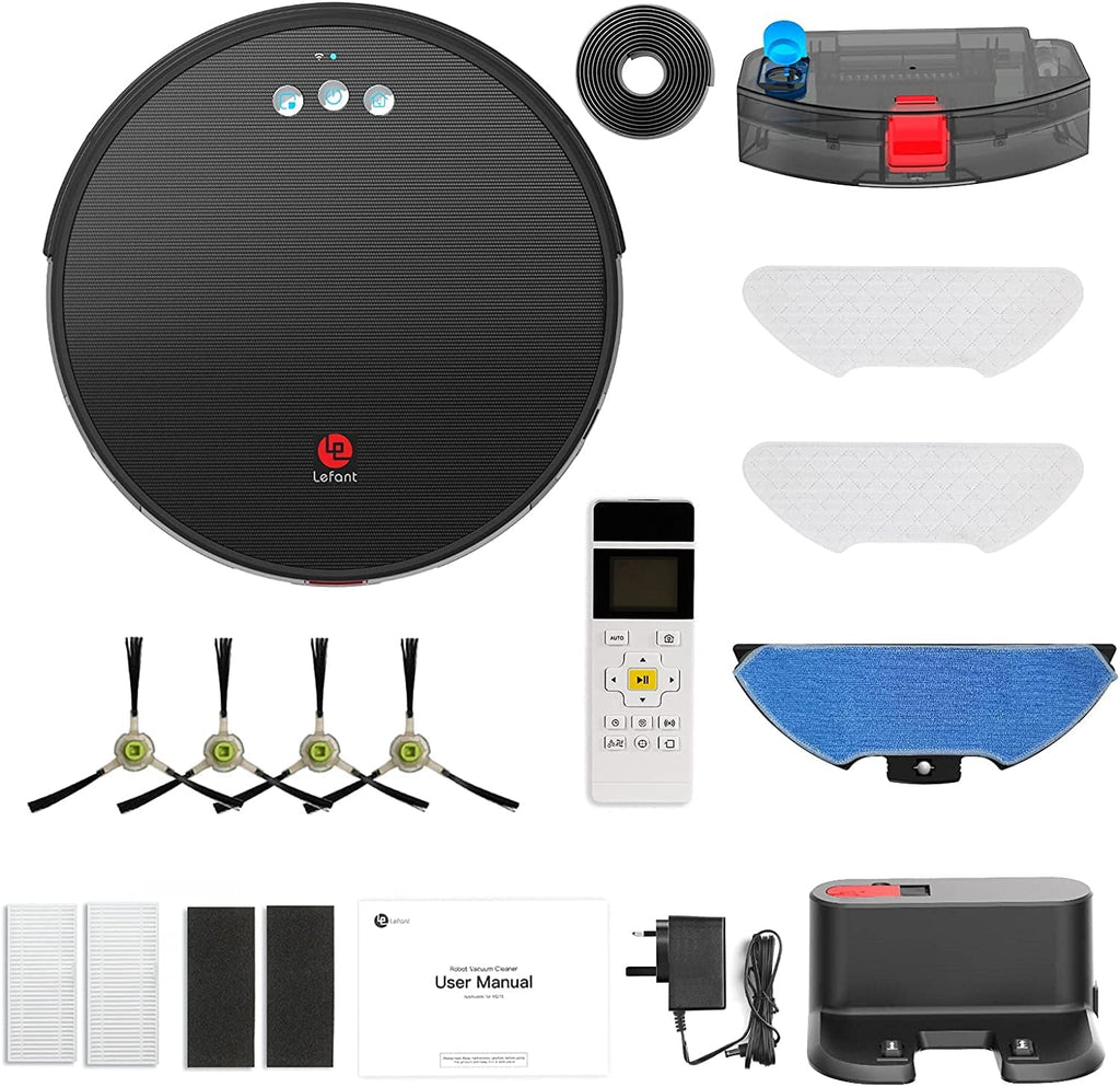 Robot Vacuum Cleaner and Mop, 160ml Water Tank, 3-in-1 N7381